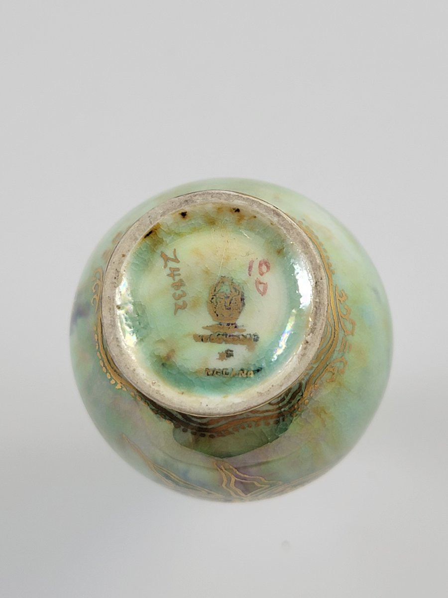 Makeig-Jones Wedgwood Lustre, Vase Z4832, Papillons, Rare-photo-3