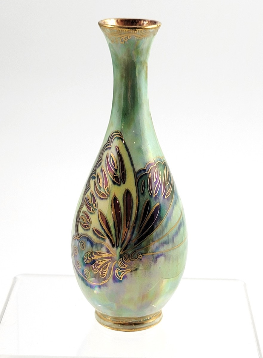 Makeig-Jones Wedgwood Lustre, Vase Z4832, Papillons, Rare
