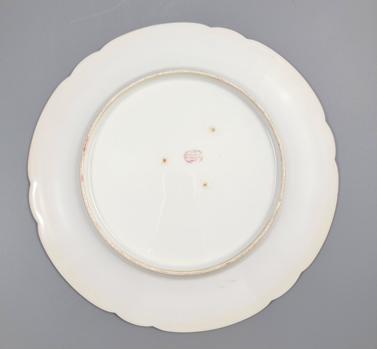 Limoges/paris Porcelain Plate, Sèvres Style, Hand-painted, C.1860-photo-4