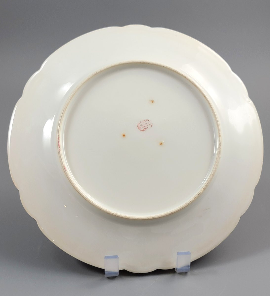Limoges/paris Porcelain Plate, Sèvres Style, Hand-painted, C.1860-photo-2