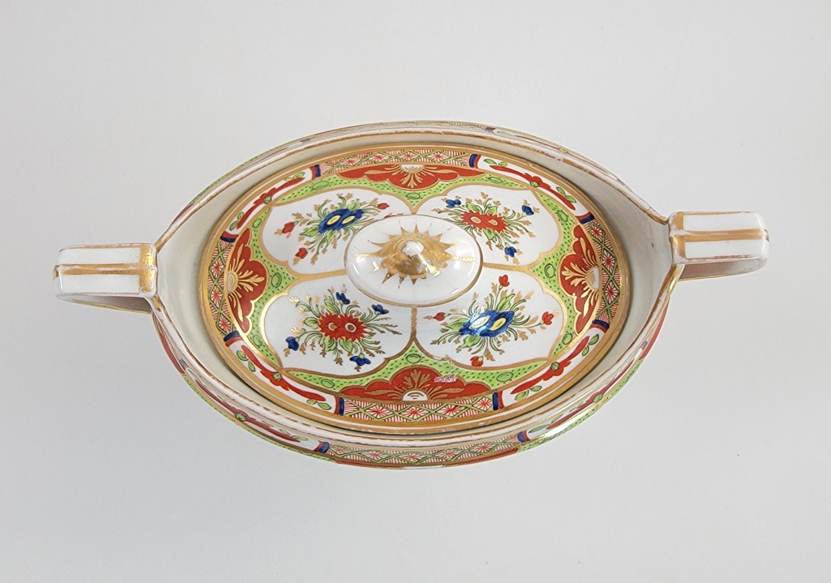Sucrier Chamberlain Worcester «Dragon in Compartments», Angleterre, vers 1815-photo-3