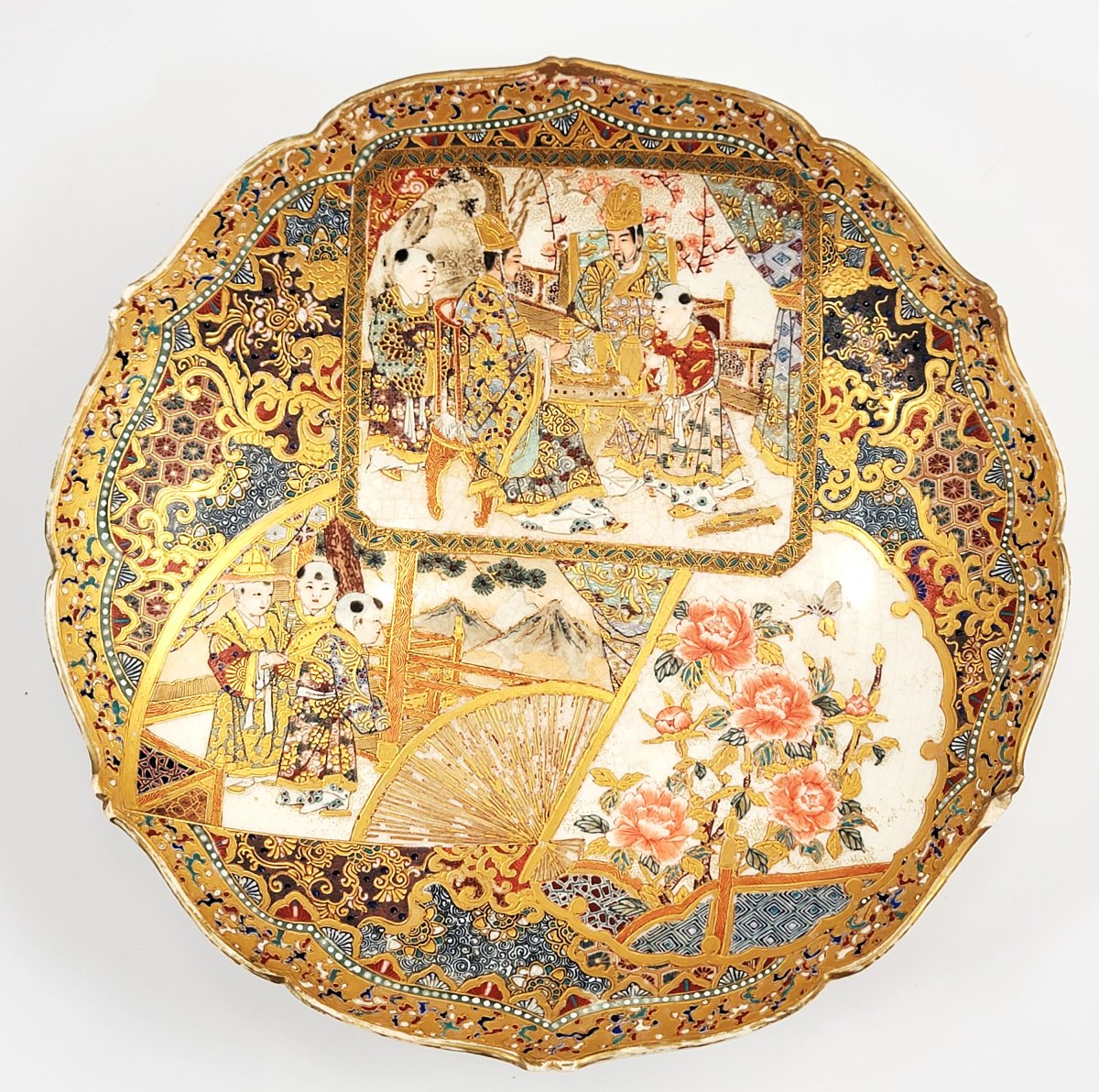 Kyoto Satsuma Plate, Yabu Meizan Circle, C. 1885-photo-4