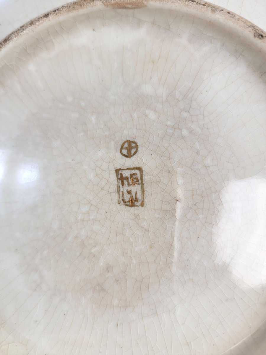 Kyoto Satsuma Plate, Yabu Meizan Circle, C. 1885-photo-6