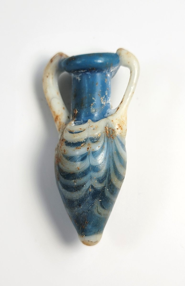 Lot de 4 flacons antiques romains en verre,  II–IIIe s.-photo-5