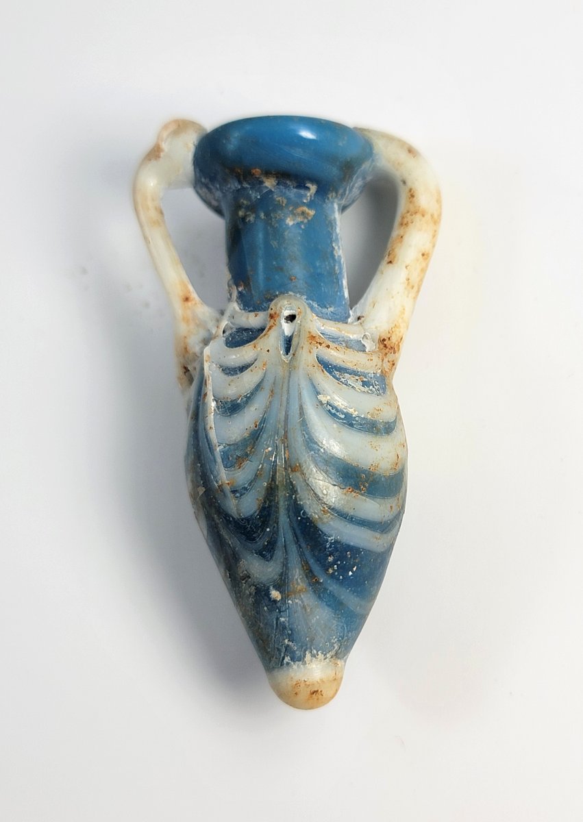 Lot de 4 flacons antiques romains en verre,  II–IIIe s.-photo-6