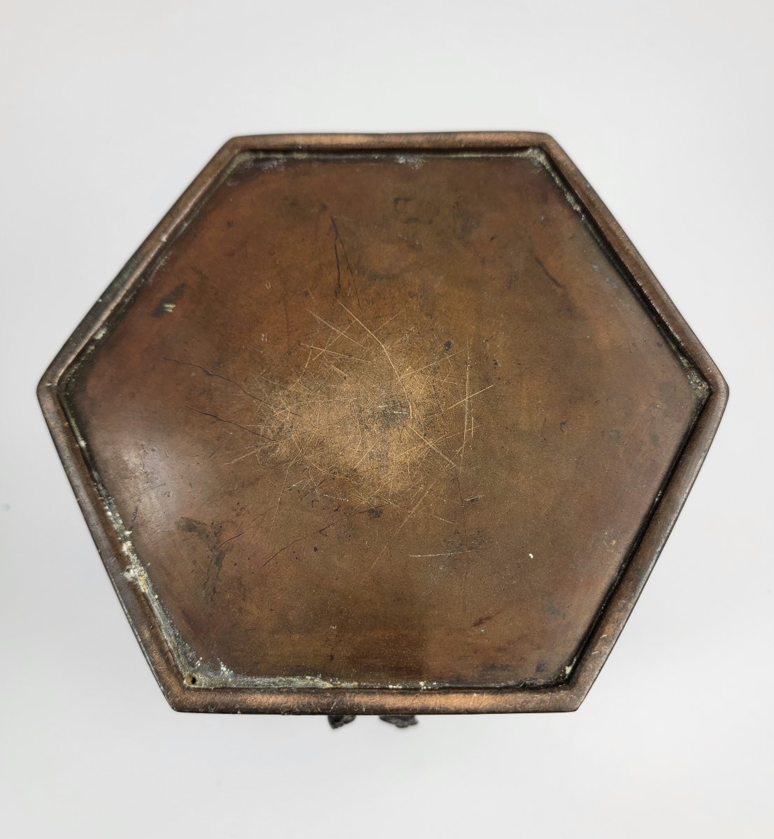 Large 19thc Chinese Bronze Censer, Fu Lion, Qing Dynasty-photo-5