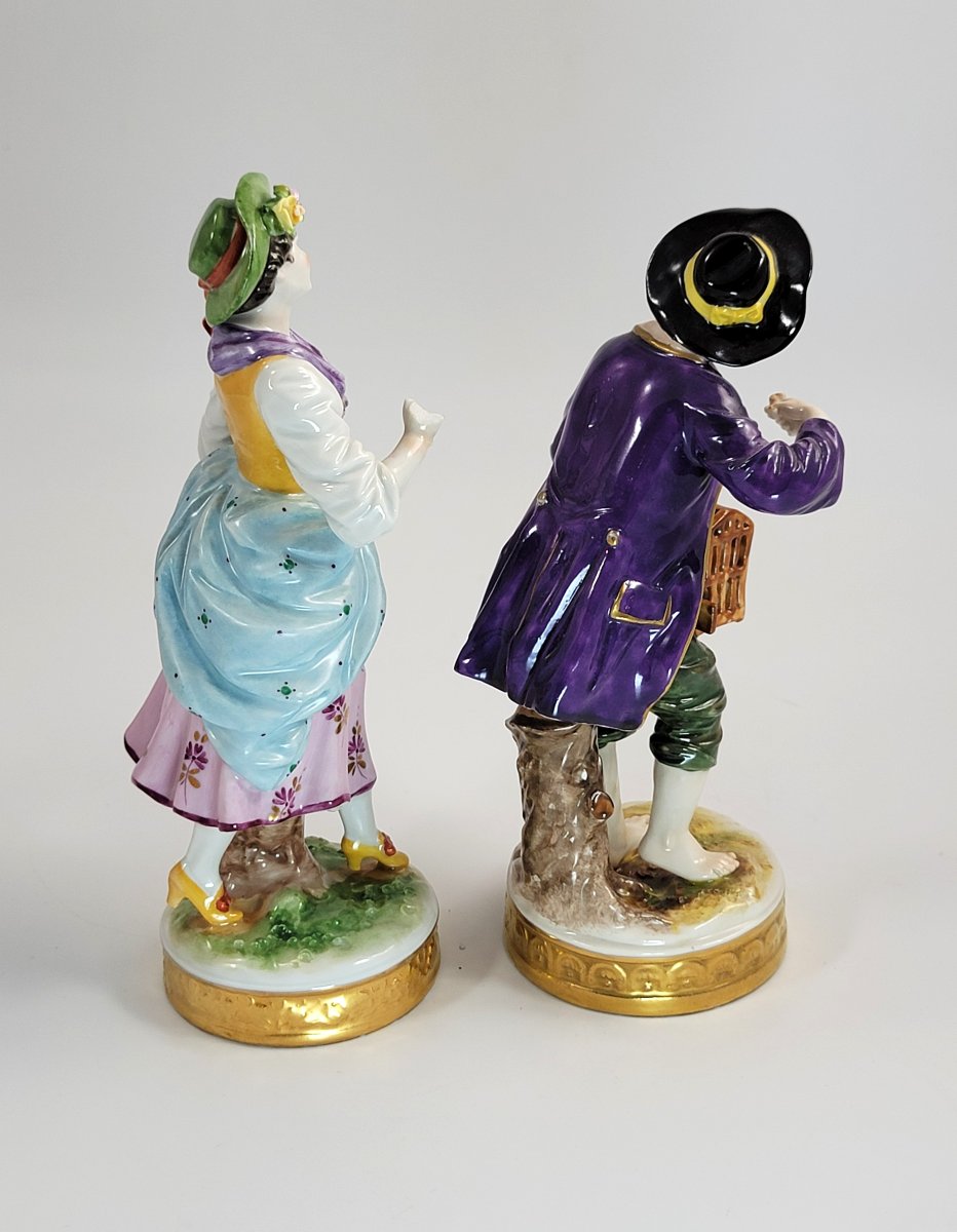 Thuringian Porcelain Figures, Oldest Volkstedt Porcelain Factory , C.1915-photo-4