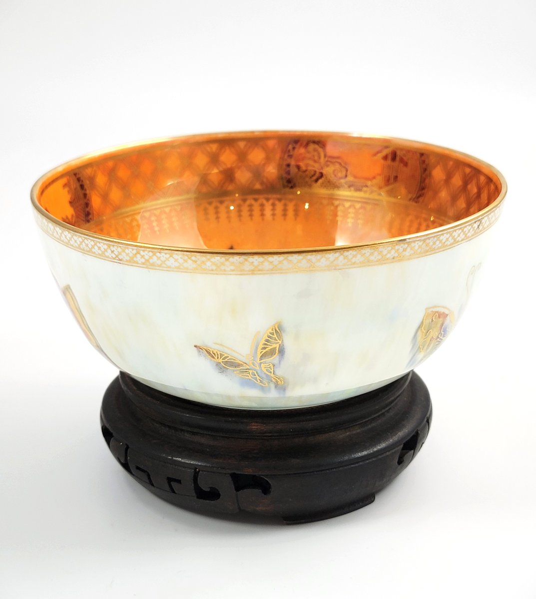Daisy Makeig-Jones, Bol Papillon Lustre Wedgwood, Z4832, Angleterre, vers 1915-photo-2