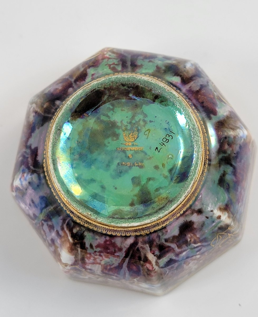 Daisy Makeig-jones, Wedgwood, Celestial Dragon Bowl, Pinky Mauve, C.1915-photo-6