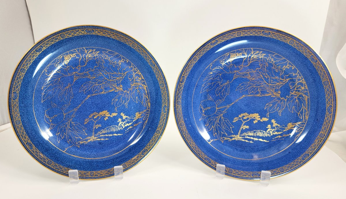 Daisy Makeig-jones Wedgwood Lustre Plates, Set Of Six-photo-4