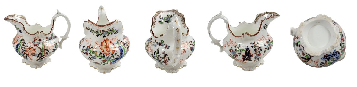 Service à thé Minton, décor Kakiemon au tigre, 6 tasses, 10 soucoupes et pot à crème, 1847–1861-photo-2