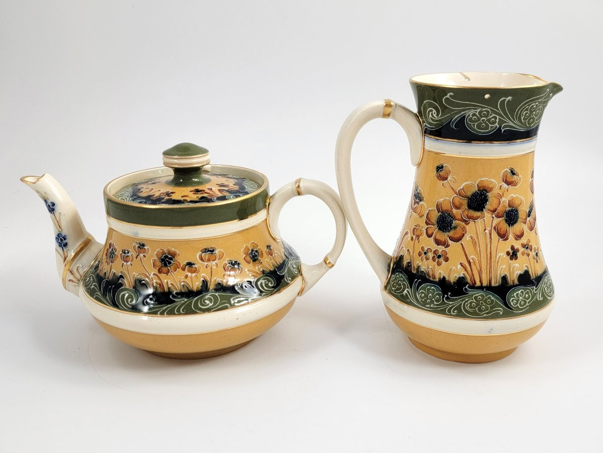 Service à thé « Florian Ware » pavots, William Moorcroft pour Macintyre,  1902-photo-3