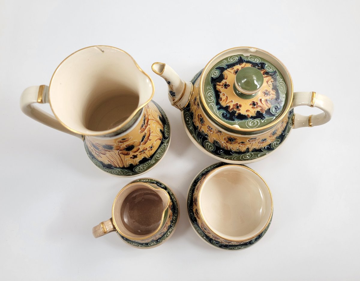 Service à thé « Florian Ware » pavots, William Moorcroft pour Macintyre,  1902-photo-5