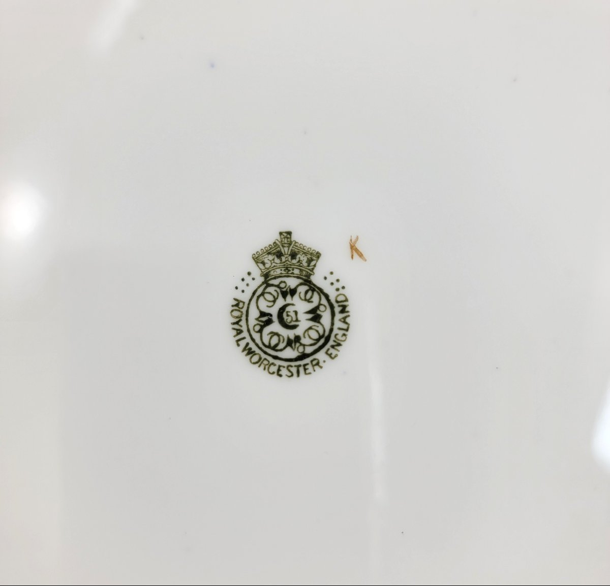 Royal Worcester Cabinet Plate, 1903, Cobalt Ground, Painted Flowers, Gold-photo-4