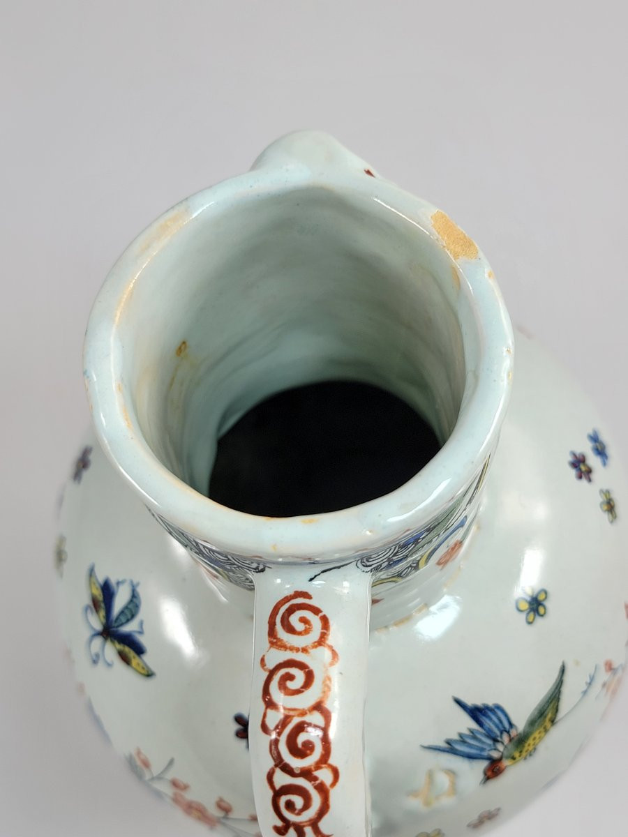 Brussels Faience Jug With Lambrequins And “haie Fleurie”, C.1760–1790-photo-5