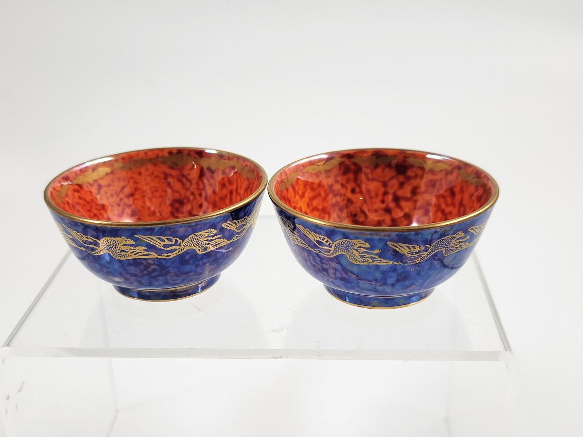 Daisy Makeig-jones Wedgwood ,lustre Pair Of Miniature Bowls, C.1915-photo-3