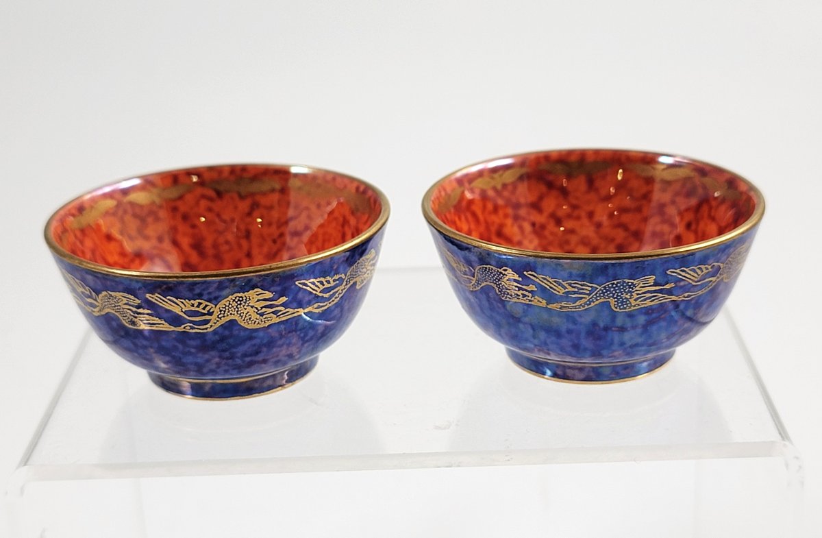 Daisy Makeig-jones Wedgwood ,lustre Pair Of Miniature Bowls, C.1915-photo-4