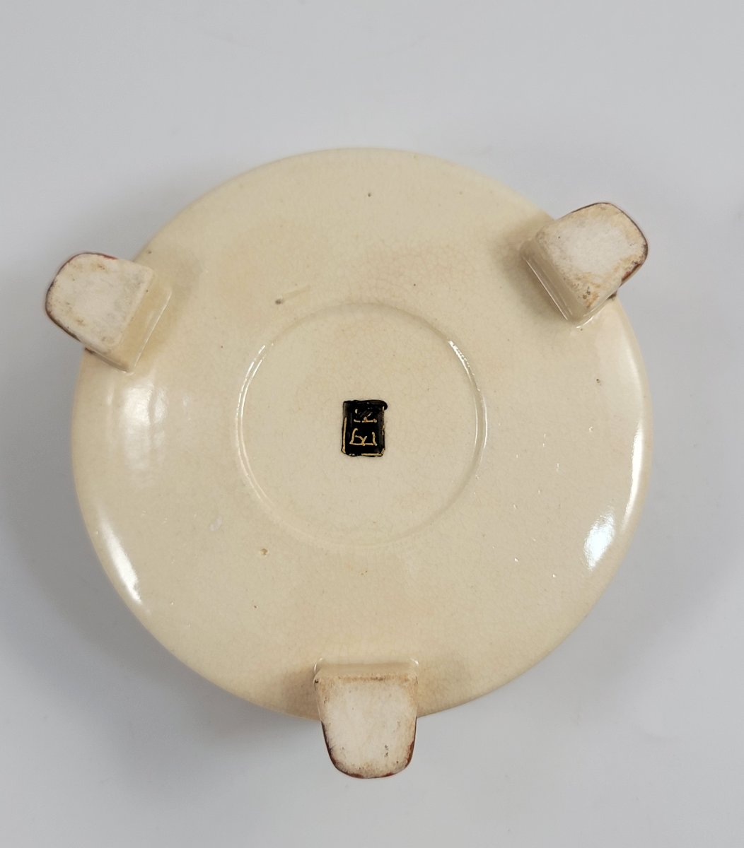 Boîte Tripode en Céramique Satsuma, attribuée à Kinkozan, Kyoto, vers 1890-photo-4