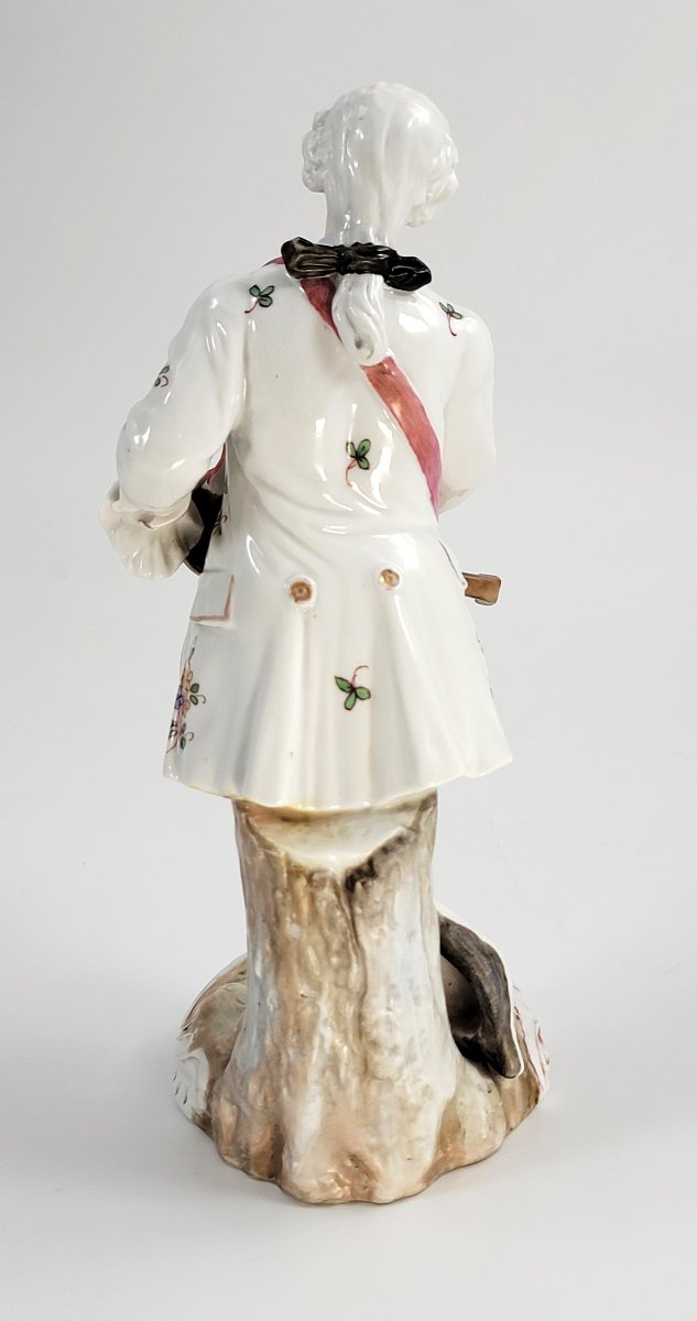 Samson Paris Porcelain Figure, Gallant With Hurdy-gurdy, C.1880-photo-4