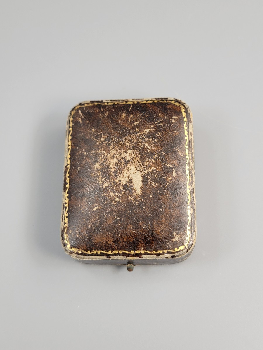 Victorian Tortoiseshell Piqué Work Quatrefoil Brooch, Gold & Silver Inlay, C.1860-photo-8