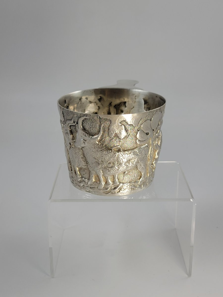 Coupe en argent massif Vaphio, Nathan & Hayes, Chester 1900-photo-3