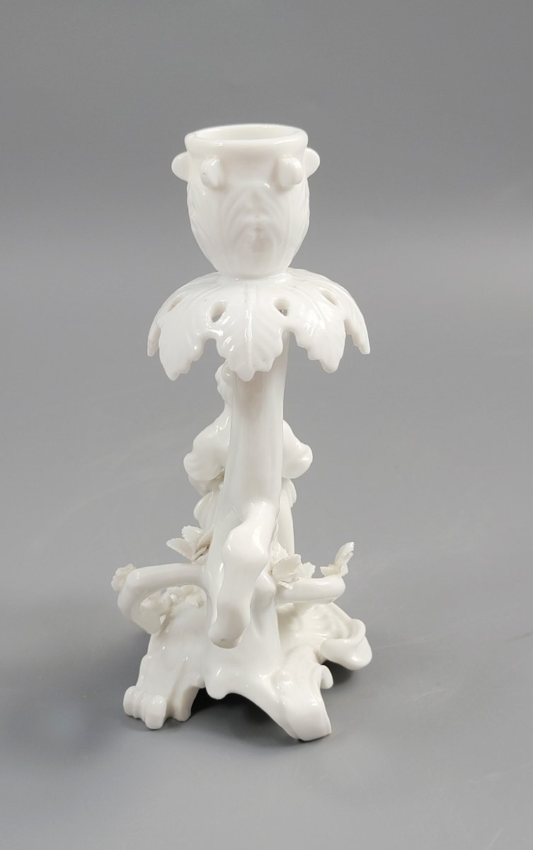 Rare Minton Go-to-bed Candlestick, C.1820-photo-4