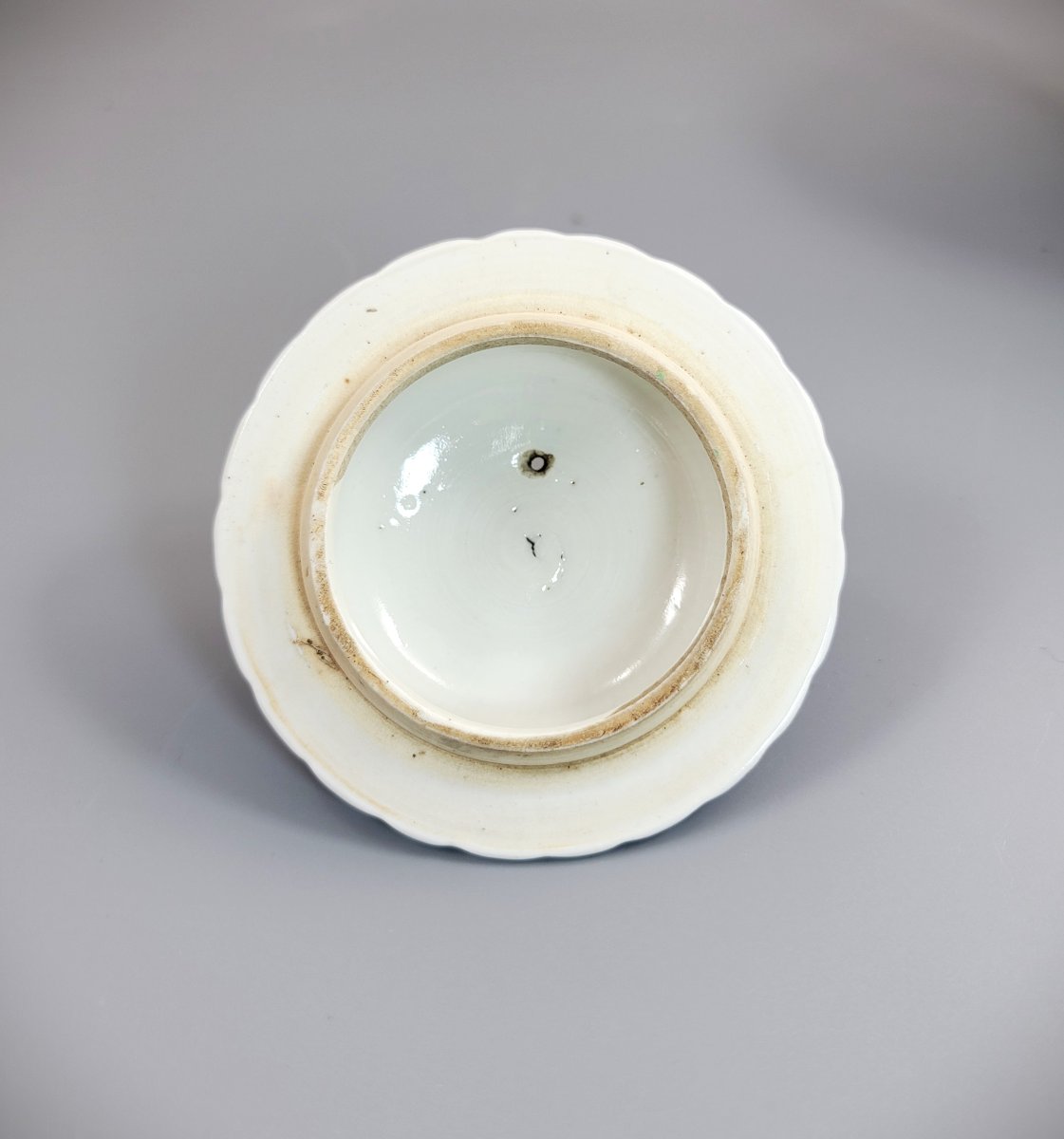 Antique New Hall Porcelain Teapot, Rare Ovoid Form, C.1790-photo-7