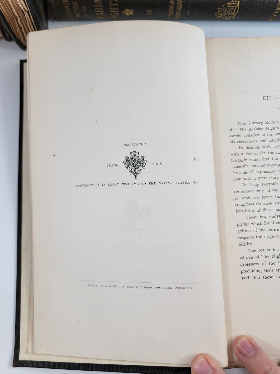 Rare Complete 12-volume “illustrated Library Edition” Of Arabian Nights By R.f. Burton, Kama Sh-photo-3