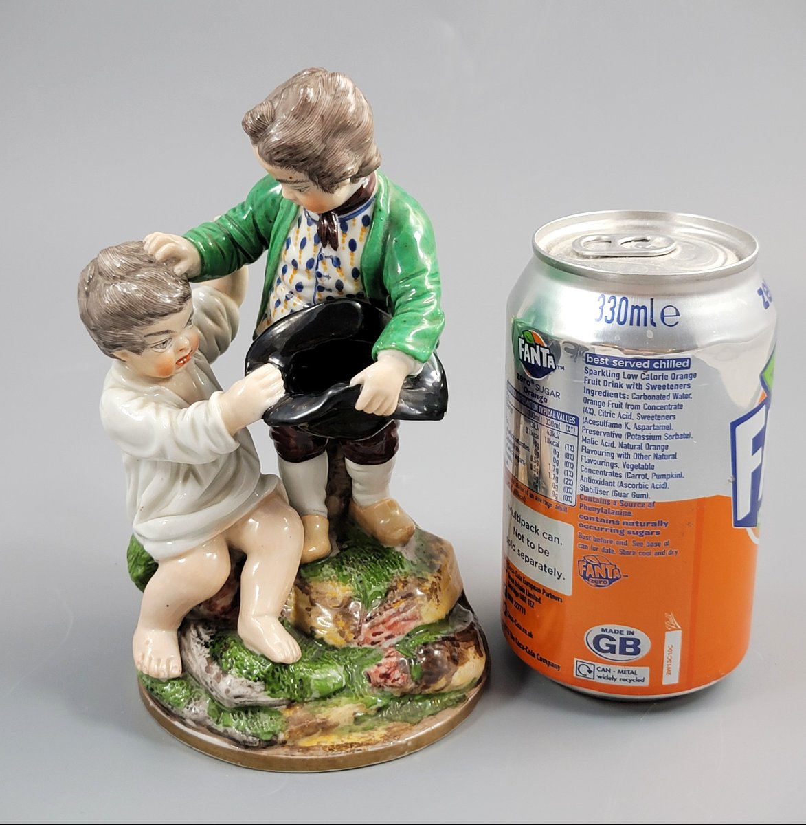 Niderviller Porcelain Figure Group Of Two Boys, C.1815-photo-8