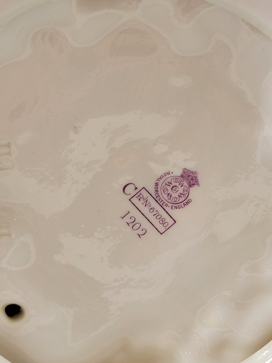 Royal Worcester, Paire “Pêcheur et Poissonnière”, James Hadley, 1892–1893, grand format-photo-7