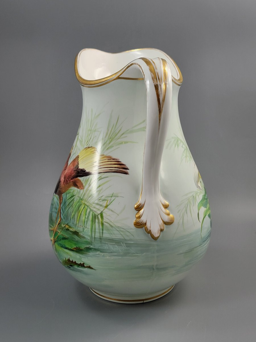 Verseuse Minton SIGNÉE par W. Mussill (1880), Artiste Ex-Sèvres-photo-2