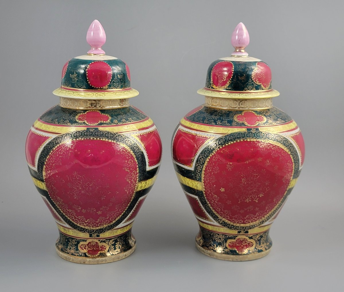 Pair Of Vienna Porcelain Vases, Royal Vienna Style, Circa 1880-photo-4