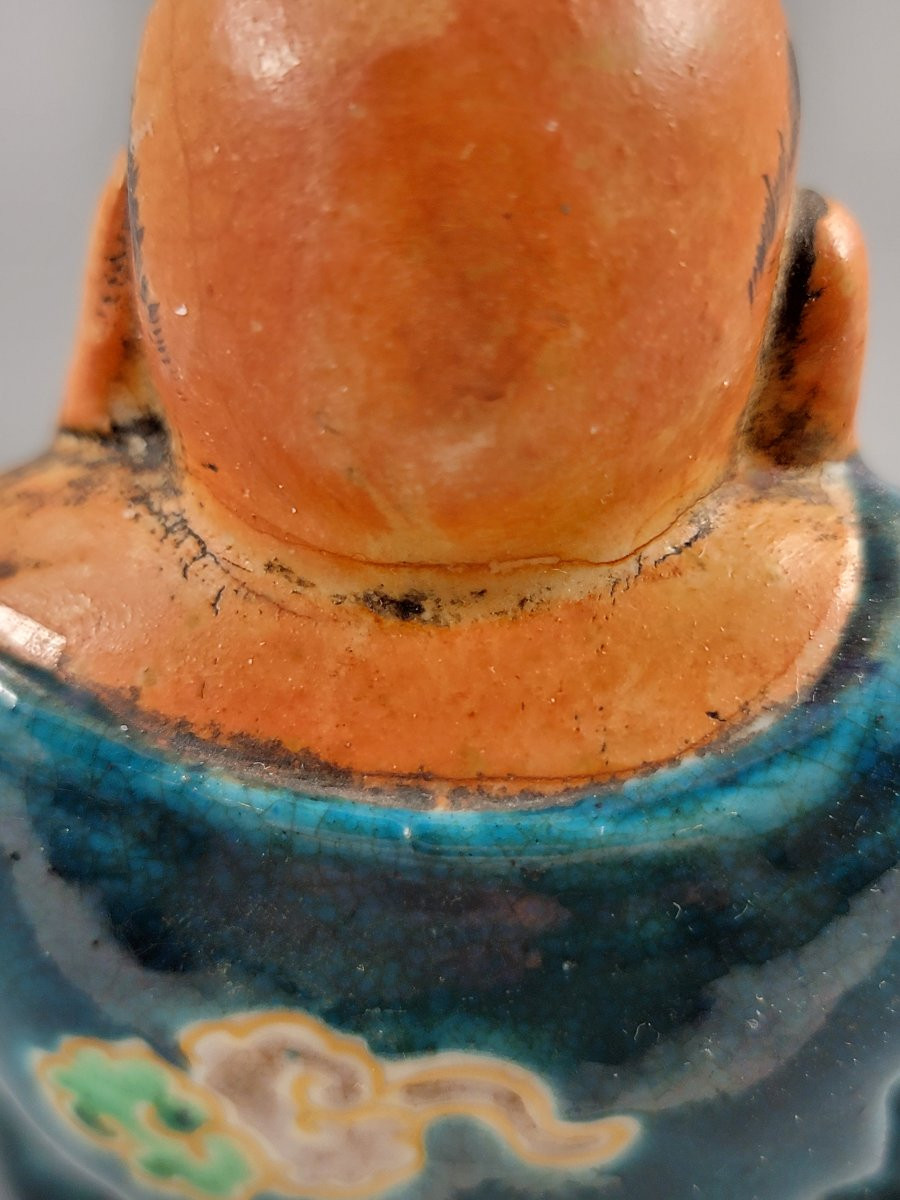 Meiji Satsuma Figure: Hotei With Karako (tomoe Drum), C.1890-photo-6