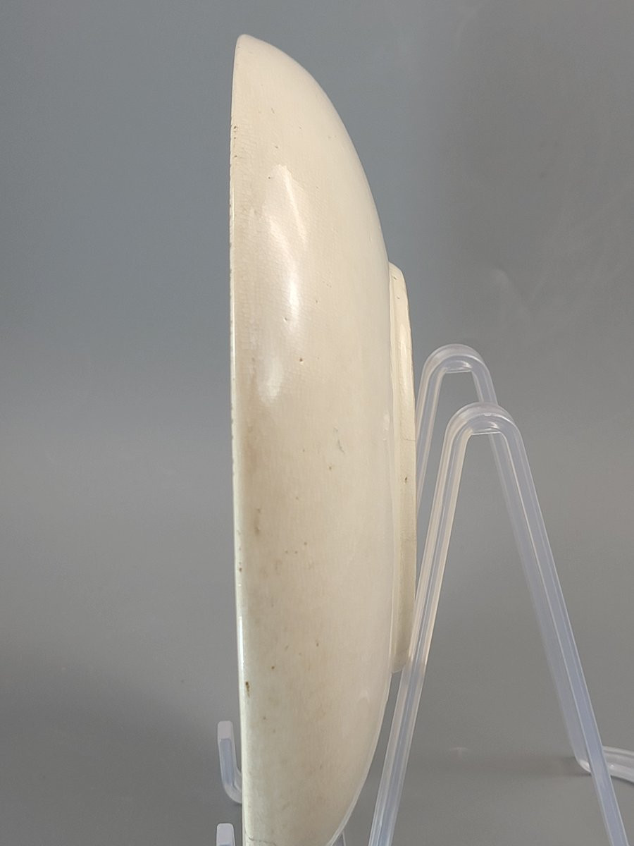 Assiette Satsuma école de Kyoto, guerriers samouraïs, or, moriage, vers 1890-photo-1