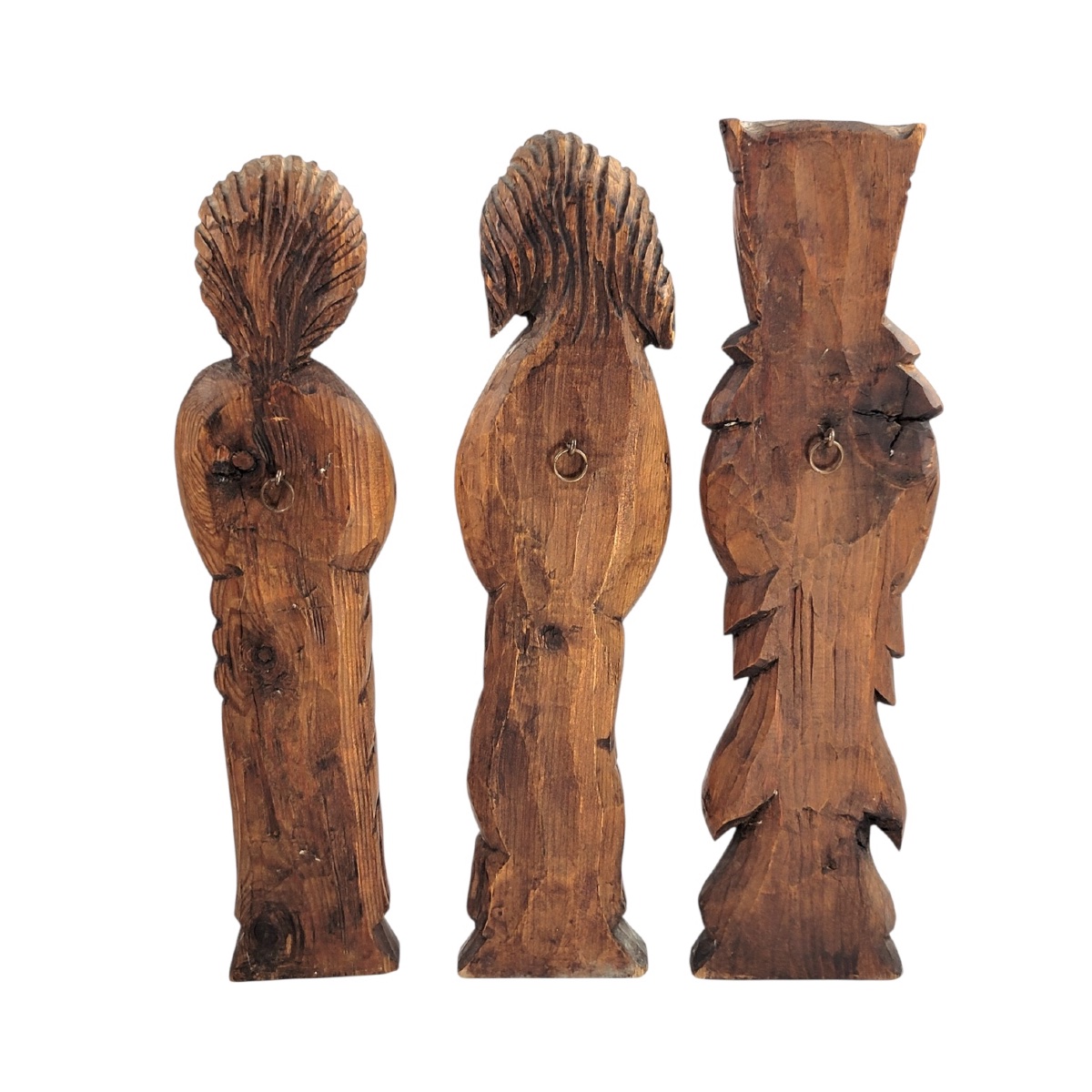 Rare Collection de Cinq Sculptures en Bois par l'Artiste Bavarois Franz Keller-photo-8