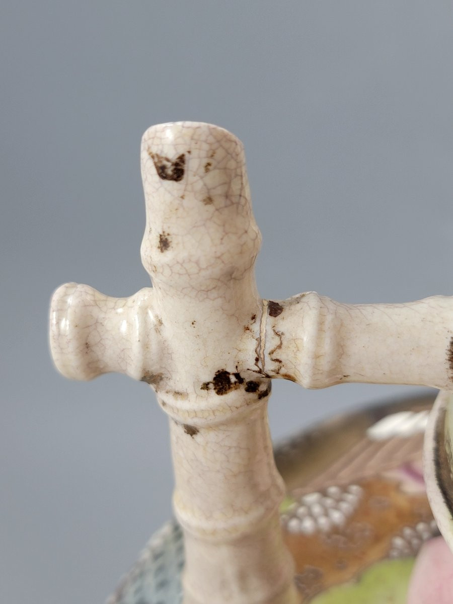 Rare vase Satsuma de Kinkozan, décor de samouraïs et anses en bambou, Japon Meiji, c. 1875–1885-photo-2