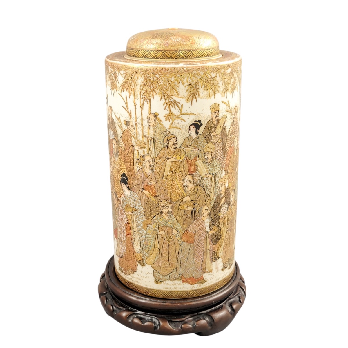 Pot à Thé Japonais Satsuma Tokyo Taizan, Époque Meiji, Vers 1890-photo-3