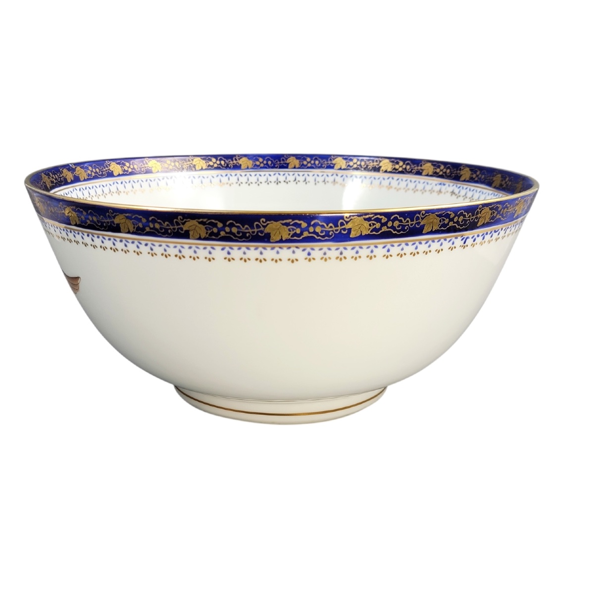 American Eagle Porcelain Punch Bowl, Early 20th Century-photo-2