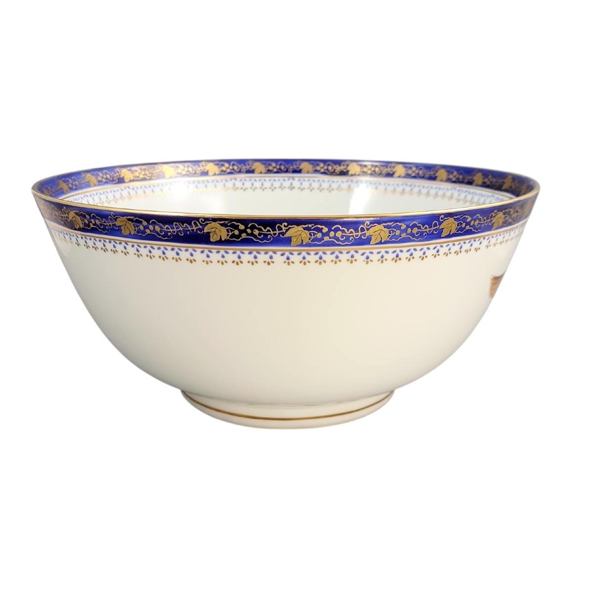 American Eagle Porcelain Punch Bowl, Early 20th Century-photo-3
