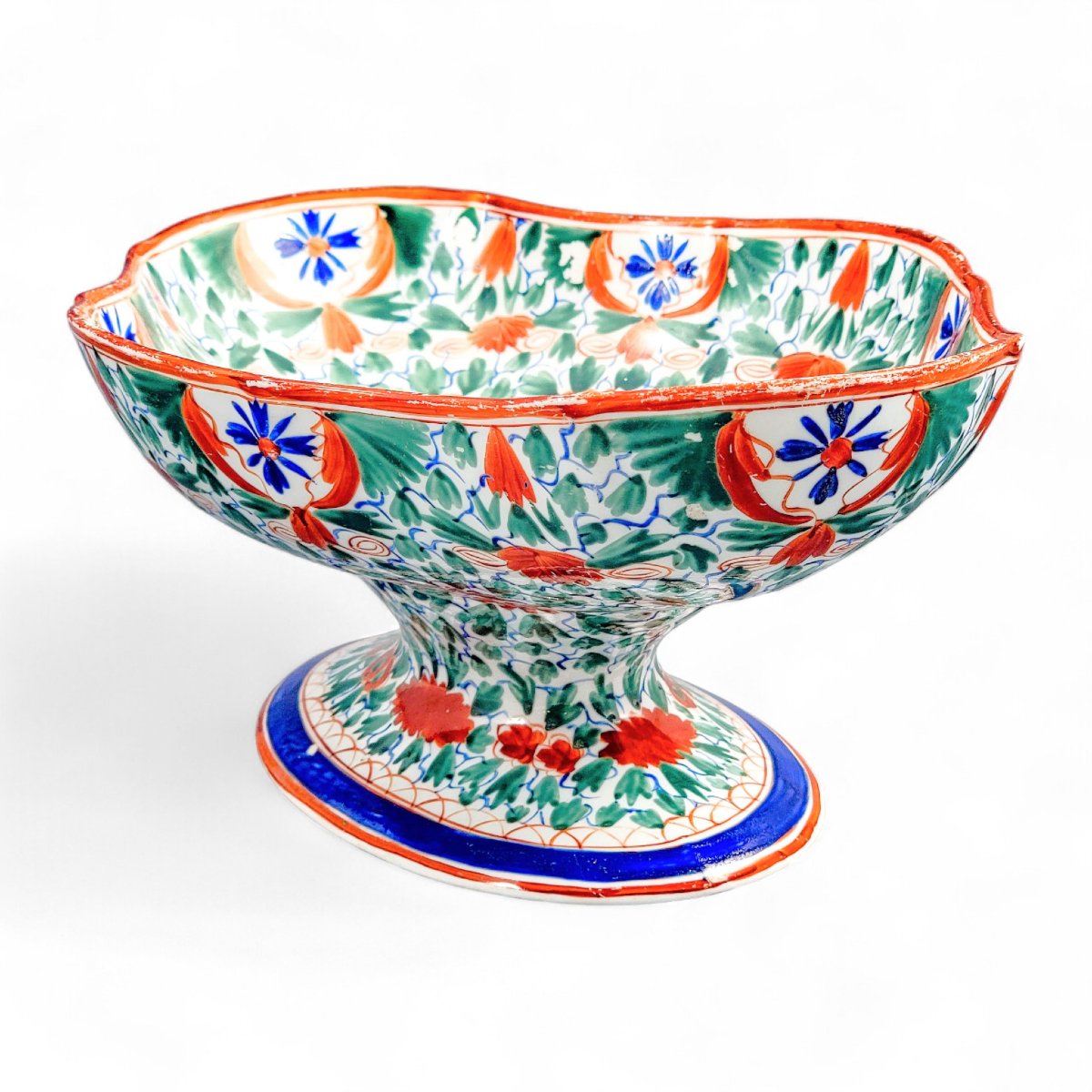 Large Minton Regency Imari Vase, “crazy Cow” / “bengal Tiger”, Pattern 106, C.1805-photo-4