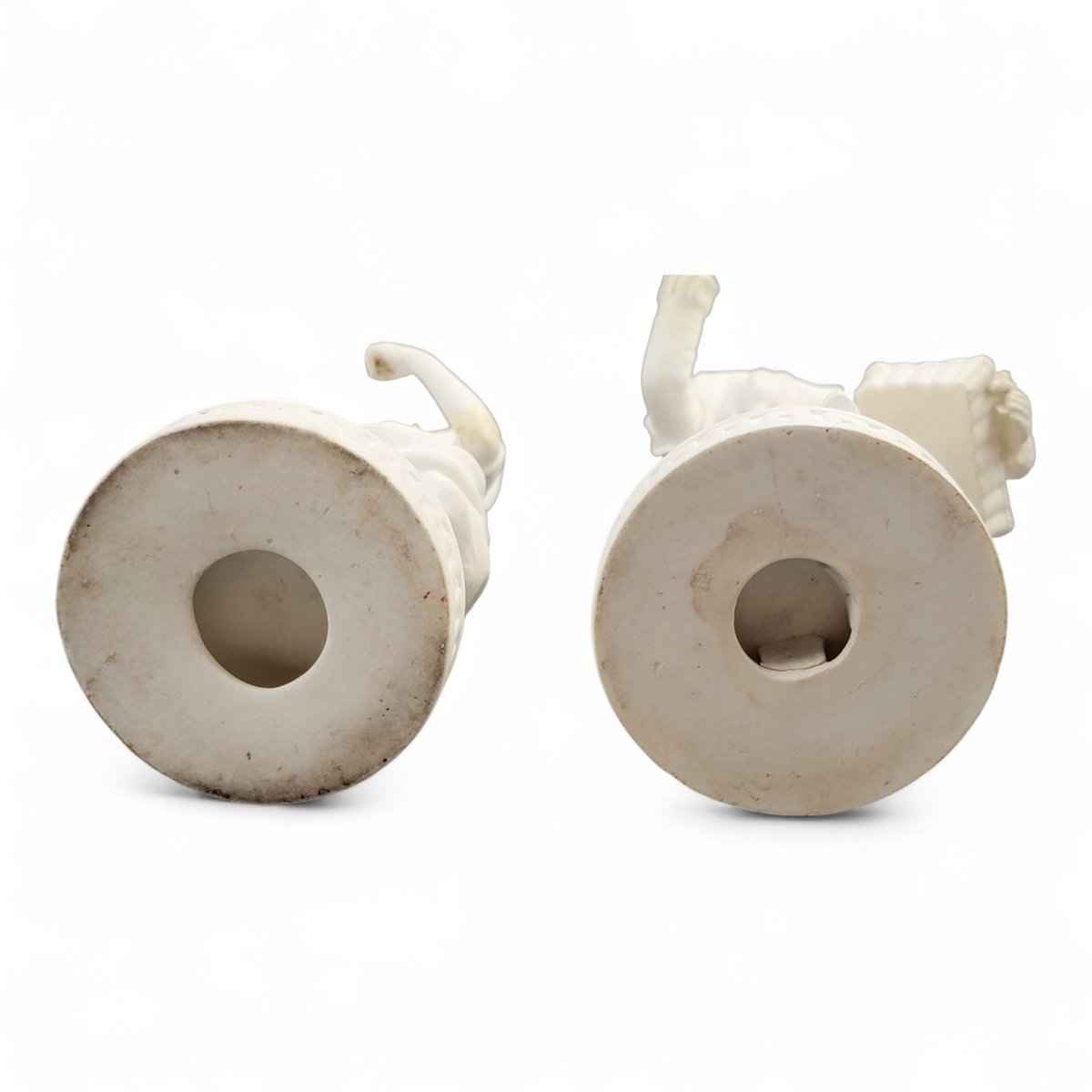 Minton Pair Of Parian Biscuit Figures “the Gardeners”, England, C.1845-photo-4