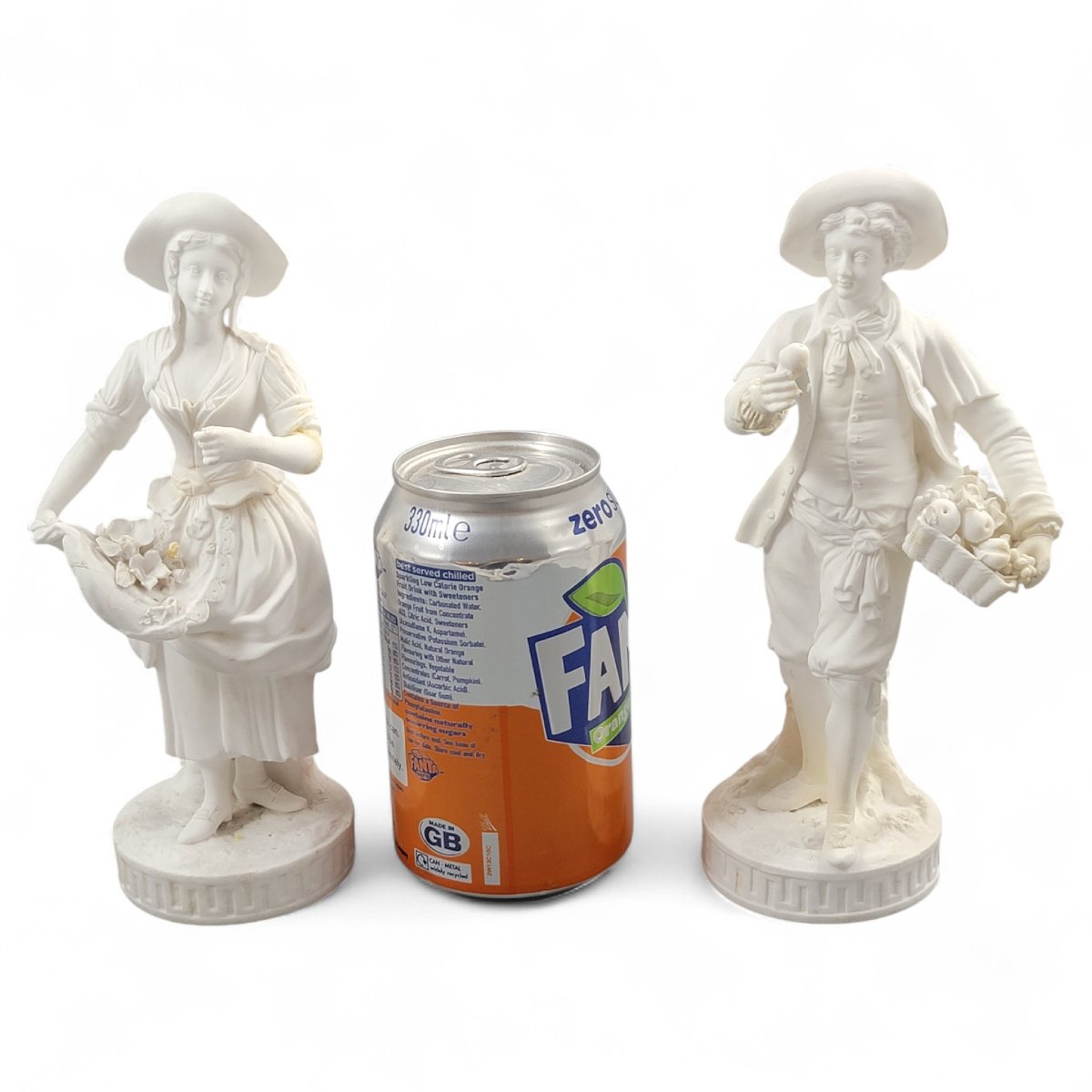 Minton Pair Of Parian Biscuit Figures “the Gardeners”, England, C.1845-photo-7