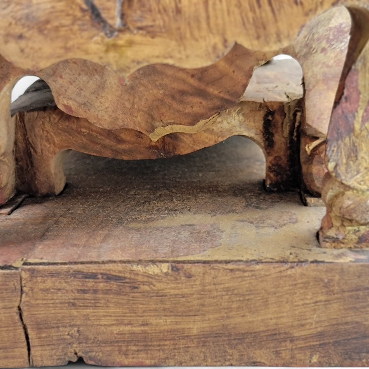 Early Chinese Gilt-wood Temple Figure Of A Seated Civil Official On Stepped Plinth, South China-photo-6