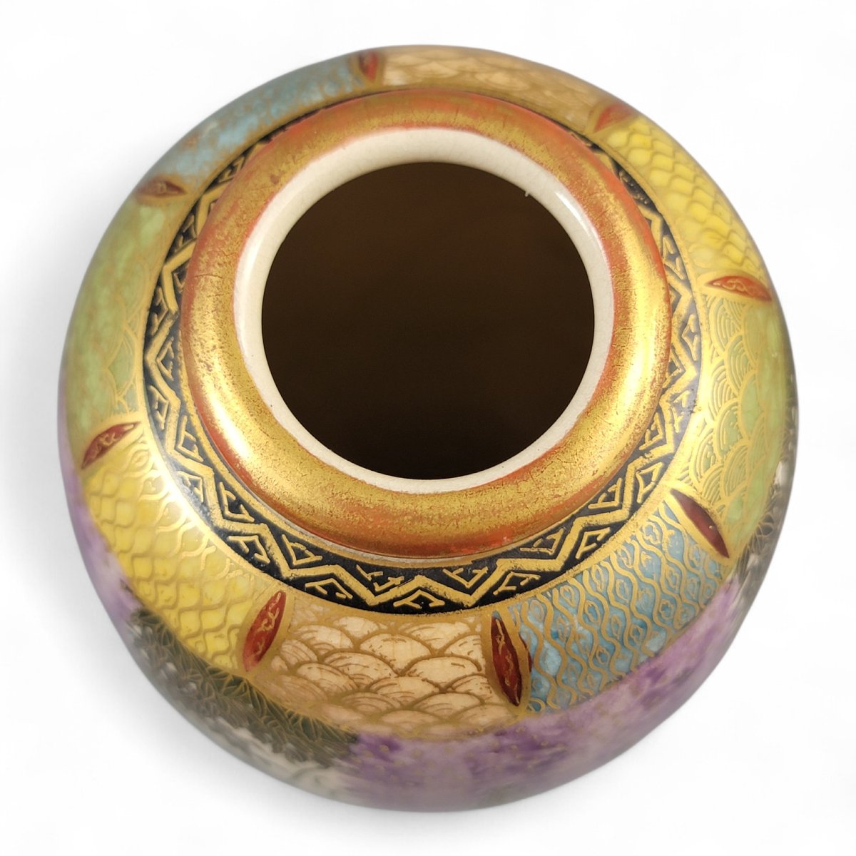 Paire De Vases Satsuma Signés Tagawa, Kyoto, Japon, Vers 1900–1915-photo-2