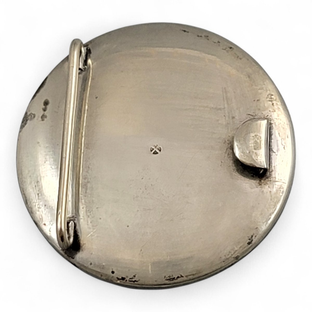 Japanese Kyō-satsuma Silver Art Buckle, Kyoto, C.1890–1915-photo-4
