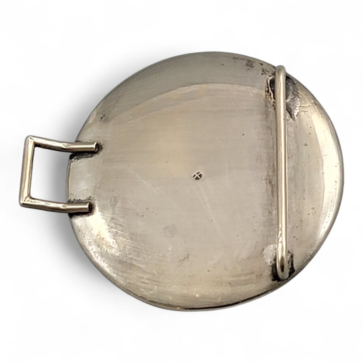 Japanese Kyō-satsuma Silver Art Buckle, Kyoto, C.1890–1915-photo-5