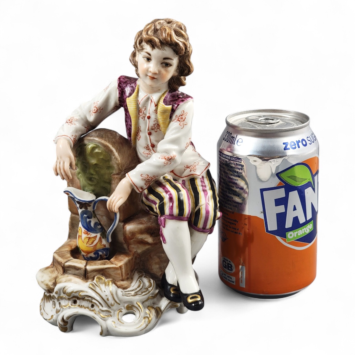 Rare Early Lladró Figure “young Man At The Fountain”, Almàssera Workshop C.1957-photo-2