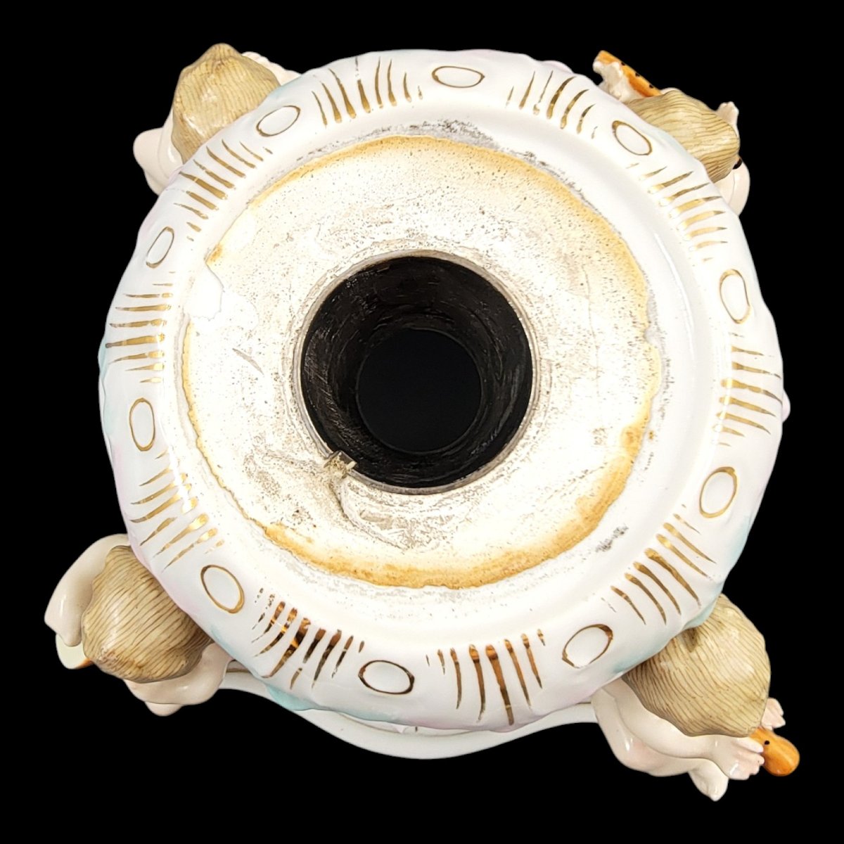 Plaue Schierholz Putti Musical Quartet Centrepiece, C.1900-photo-3