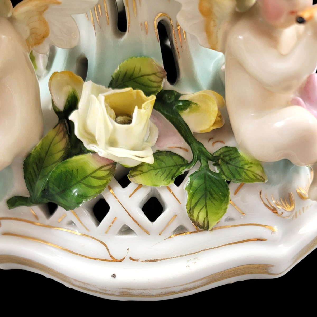 Plaue Schierholz Putti Musical Quartet Centrepiece, C.1900-photo-6