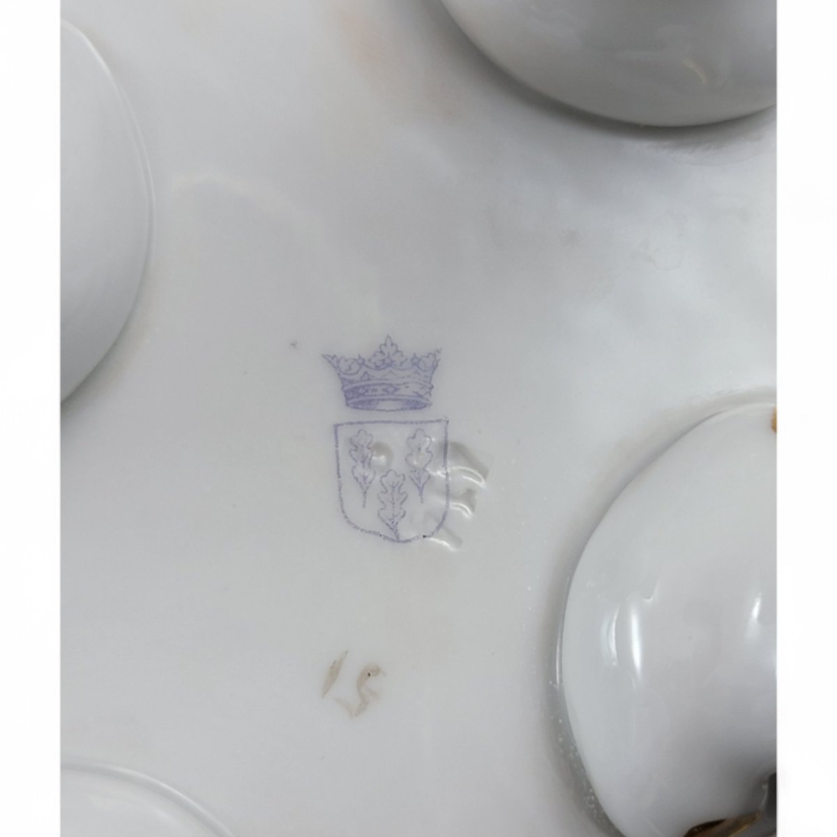 Centre de table en porcelaine de Plaue Schierholz avec deux chérubins, vers 1907-photo-2